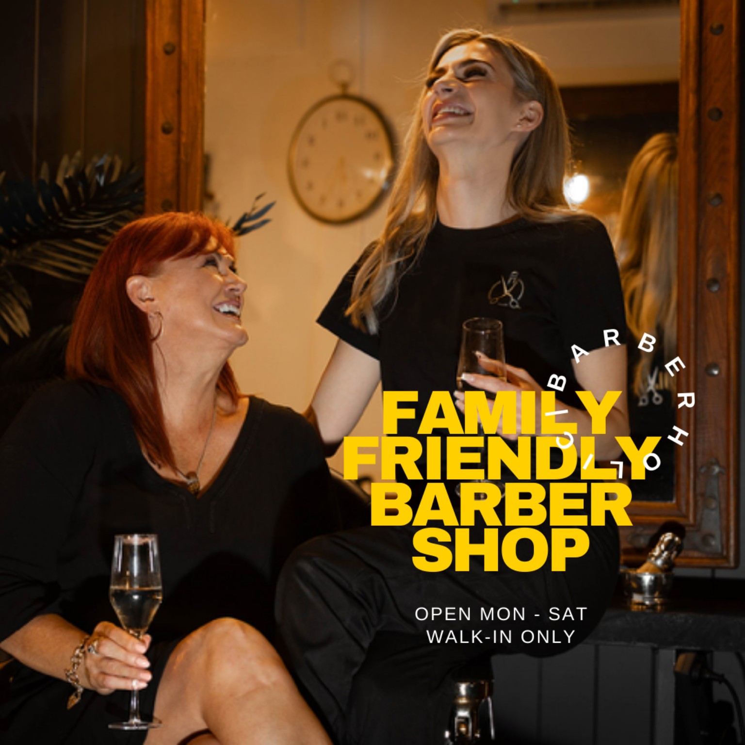 Family friendly Barberholic team